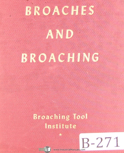 Broach Sharpener Manual